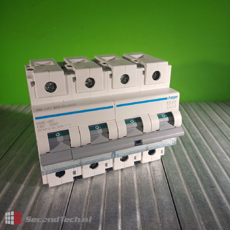 NEW! Hager HMC480 4P 80A C15kA