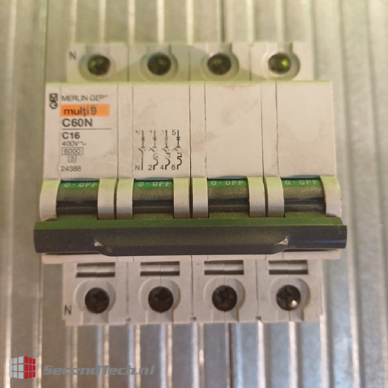 Merlin Gerin C60N C16 3P+N 24388