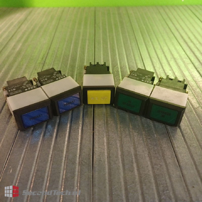EAO 02-021.001 Indicator Actuator Yellow/Blue/Green 5 Pcs.