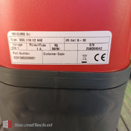 Doseuro NEW! SSC 810 02 AAE Serie: SDP Part no. SDP08D228S01 8L/h 10Bar 06/04 0-20mA  230 V AC 50/60 Hz IP65