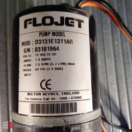 Flojet NEW! D3131E1311AR Duplex II Industrial Series 3/8" 12 V DC 1.5 GPM [5.7 LPM] 3.4 Bar