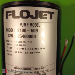 Flojet NEW! 2100-609 Industrial Series Bypass pump - code: 02100609A  12 V DC 7.0 AMPS 4.2 LPM 3.5 Bar