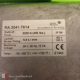 Johnson Controls NEW! RA-3041-7614 2200N 24V AC IP54