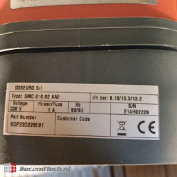 Doseuro SMC 810 02 AAE 230 V AC 50/60 Hz L/h Bar: 8.10/10.5/13.2