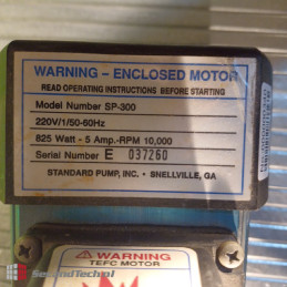 Standard Pump SP-300 E037260  220 V 60 Hz