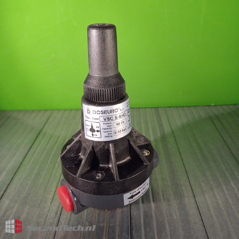 Doseuro NEW! VSC S-6/43 Relief Valve 10 Bar 90 L/h PVC 1/2