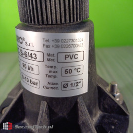 Doseuro NEW! VSC S-6/43 Relief Valve 10 Bar 90 L/h PVC 1/2