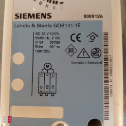 Siemens GDB131.1E Air Damper Actuator 24V AC IP54