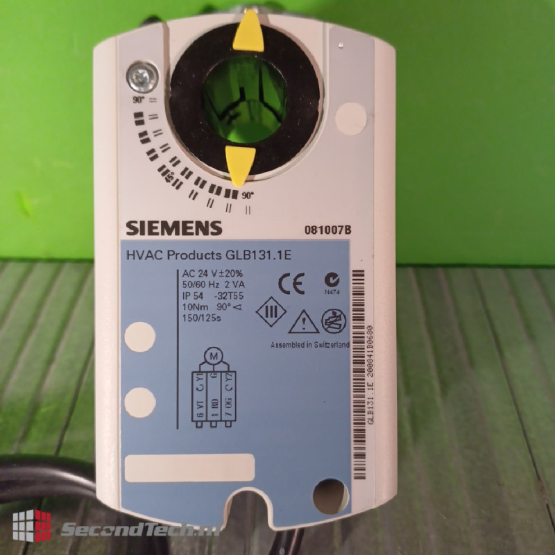 Siemens NEW! GLB 131.1E Damper Actuator 24 V DC 2VA/1W 150s IP54 Siemens NEW! GLB 131.1E Damper Actuator 24 V DC 2VA/1W 150s IP54