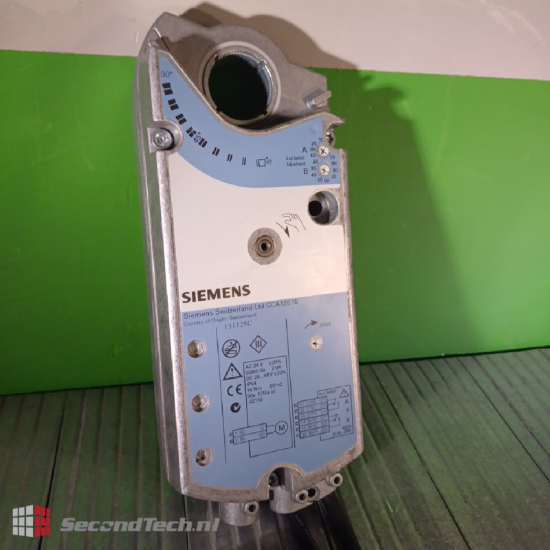 Siemens NEW! GCA 126.1E Rotary air damper actuator 24V AC/DC 7 VA / 5W IP54 Siemens NEW! GCA 126.1E Rotary air damper actuator 24V AC/DC 7 VA / 5W IP54
