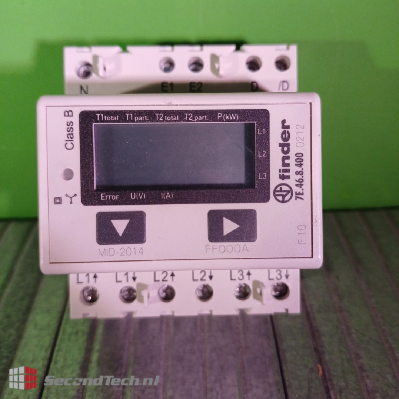 Finder 7E.46.8.400.0212 FIN KWH-M 3X65A LCD MID MODBUS 3x 230/400 VAC