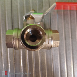 IVR 107105003 Art.71  3-Way Ball Valve T Type 1/2"  Qty: 3pcs NEW!