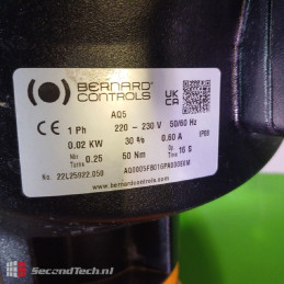 Wouter Witzel EVFS 0800 CJE036600 PN16 DN80 14402 + Bernard Controls AQ5 230V 0.60A 50/60Hz IP68 50Nm 22L25922.050
