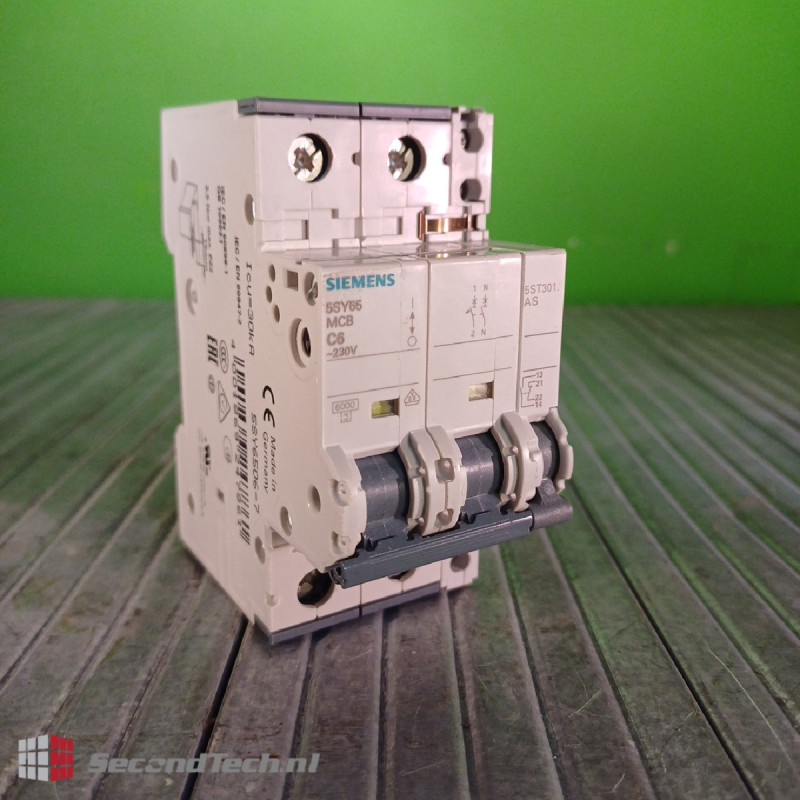 Siemens Line Circuit Breaker with Contactor 5SY6506-7 + 5ST3010 230 V AC