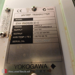 Yokogawa EXA PH202G-E-E pH/ORP Transmitter