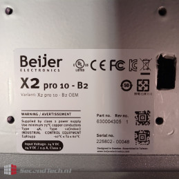BEIJER ELECTRONICS AB HMI Panel X2 pro 10 - B2 OEM 630004305 - 10.1" iX HMI, 1024 X 600