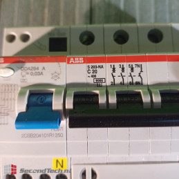 ABB DDA204 A-40/0.03 452141 Residual Current Device Block + S203-C20NA 230 V AC 40 A