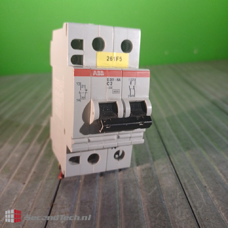 ABB S 261-NA C2 + Auxiliary Contact 230 V AC