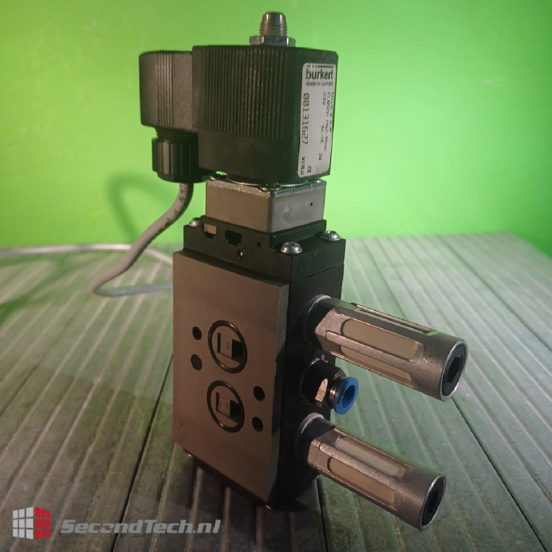 Bürkert Type 6519 W 6,0 Servo-assisted 3/2 or 5/2 way Solenoid Valve for Pneumatics 24 V DC 1/4 8 Bar IP65 Bürkert Type 6519 W 6,0 Servo-assisted 3/2 or 5/2 way Solenoid Valve for Pneumatics 24 V DC 1/4 8 Bar IP65