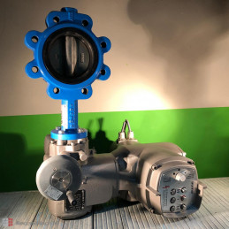 Electrically actuated butterfly valve AUMA SG 04.3-F05-F07-N 63Nm