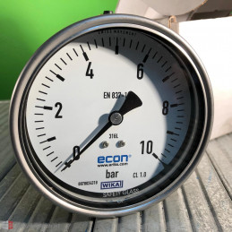 Econosto 368 R100 pressure gauge  0-10 bar