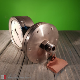 Lans Instrument EN 837-3 Diaphragm pressure gauge with flange 20mm