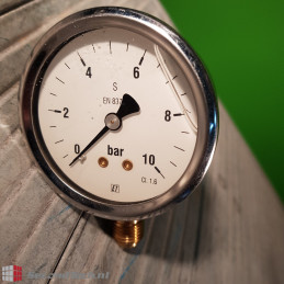 EN837-1 Manometer pressure gauge 0-10 bar 1/4"