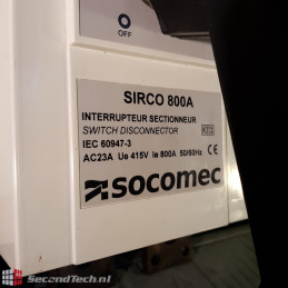 SWITCH DISCONNECTOR Socomec SIRCO 800A IEC 60947-3
