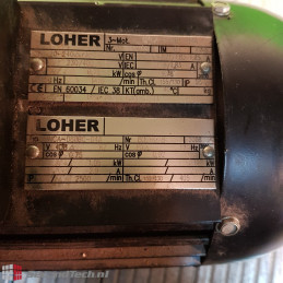 LOHER BNCA-080BC-04A 400 V 230 V 1415 rpm 50 Hz 0.75KW IP55