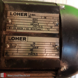 LOHER BNCA-080BC-04A 400 V 230 V 1415 rpm 50 Hz 0.75KW IP55