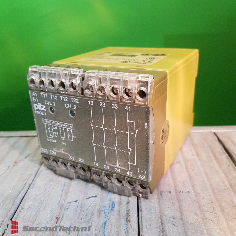 Pilz PNOZ/1 Series Dual-Channel Safety Relay 24 V DC