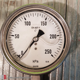 Diaphragm pressure gauge 0-250 kPa