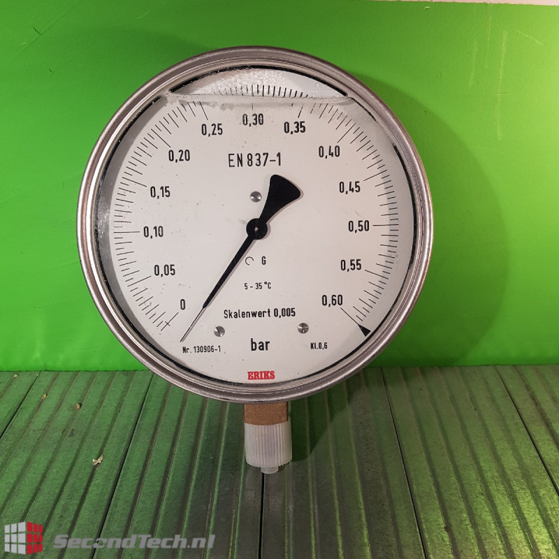Eriks 130906-1 Pressure gauge 0-0.6 bar