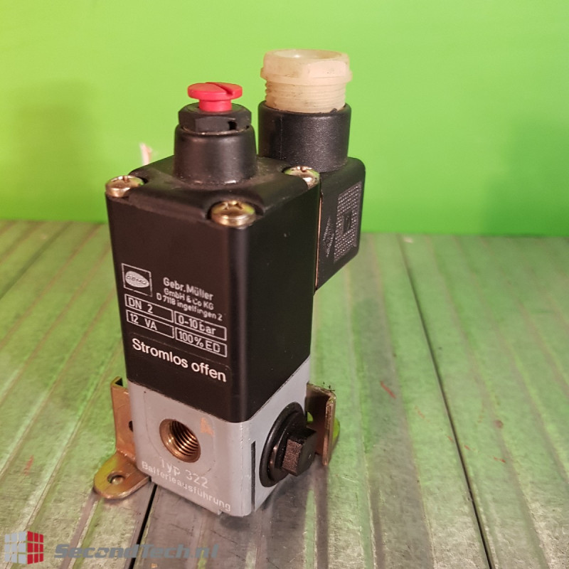 Gemü Typ 322 DN2 NO 3/2-way Battery variant 24 V DC 0-10 bar Gemü Typ 322 DN2 NO 3/2-way Battery variant 24 V DC 0-10 bar