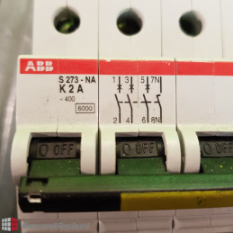 ABB S273-NA K2A 04116 + 3x 0421M 7K2 400 V AC