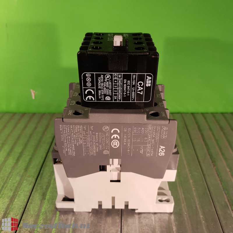 ABB A Line Series Contactor A26 + Aux. Contact CA7