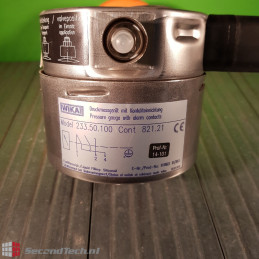 Wika 232.50.100.cont 821.21 Pressure Gauge with Alarm Contact + MDM 902 1366370414 0-6 bar