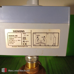 Siemens Acvatix SQS35 electrische servomotor 150804F  incl.3-wegkraan 230 V AC IP54
