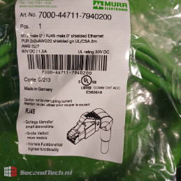 MURR Elektronik NEW! 7000-44711-7940200 M12 male 0° D-cod. / RJ45 male 0° shielded