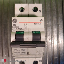 GE EP101N B6 672343 1P+N 6A 10kA 230 V AC