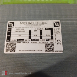 Michael Riedel NEW! RSTN1000 380/400/420 50/60 Hz 230