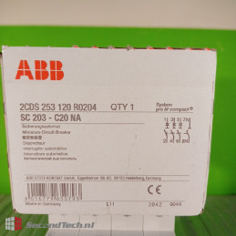ABB NEW! 2CDS253120R0204 SC 203 C20 NA 3P+N 400 V AC 6kA