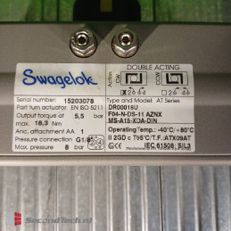 Swagelok NEW! Pneumatic Actuator DR00018U  F04-N-DS-11 AZNX / MS-A15-XDA-DIN